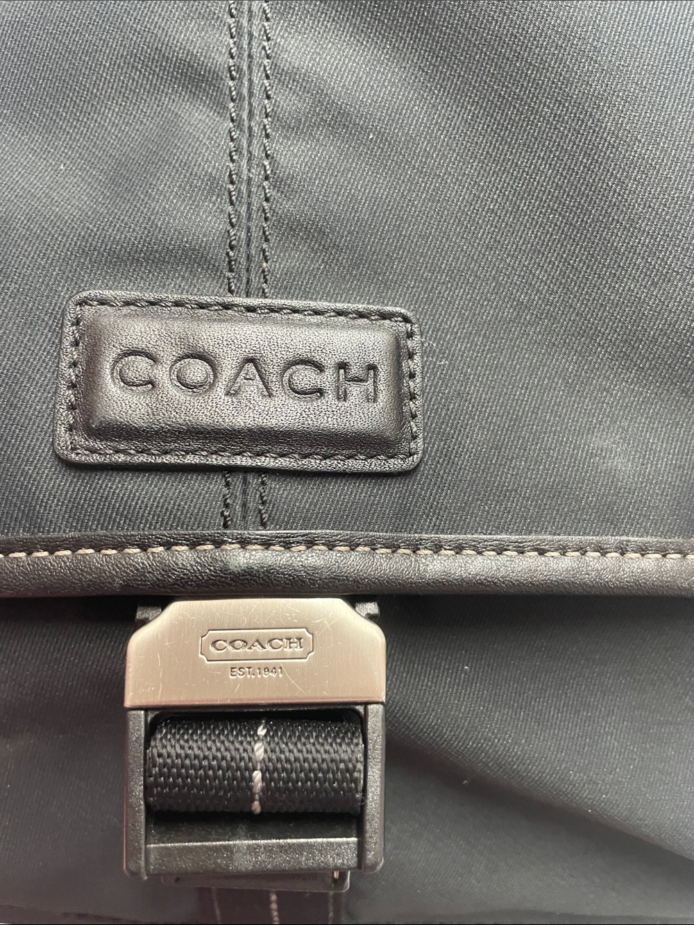 Coach ‘Varick’ Nylon Map Bag - Picture 9 of 16